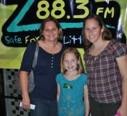 3 generations of Z88.3 listeners. Natalie her mom & grand mom won tickets from Z88.3 to the concert.