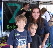 Tyler from the Z88.3 Morning Show enjoying free lunch with Z88.3 listeners Kiki & Caleb at  University Blvd. Centra Care.