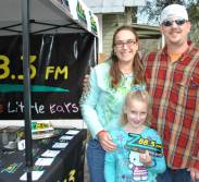 The Beard family stopped by the Z88.3 booth to pick up a new Z88.3 bumper sticker