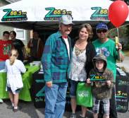 Sweet family stopped by to pick up Z88.3 bumper stickers and say hi.